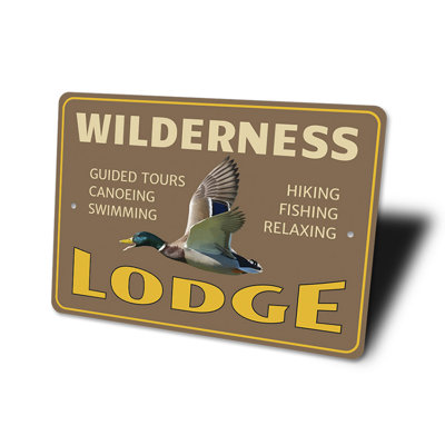 Wilderness Lodge Aluminum Sign