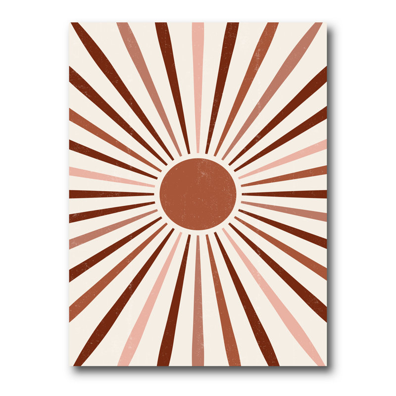 Geiant Radiant Sun - Impression sur toile, Toile tendue, H 32 po x l 16 po x P 1 po