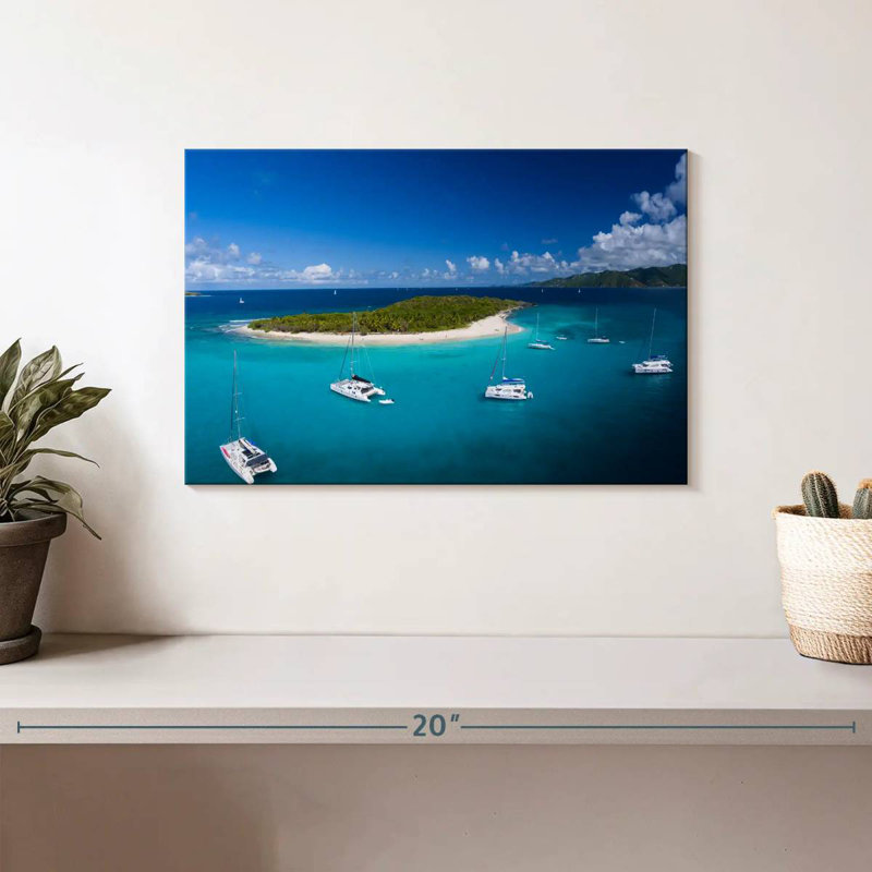 Sandy Cay British Virgin Island, 8" H x 12" W
