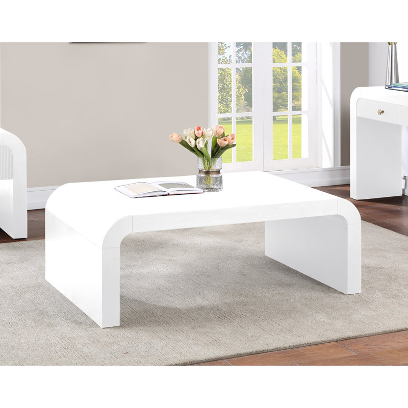 Alessondra Single Coffee Table, White