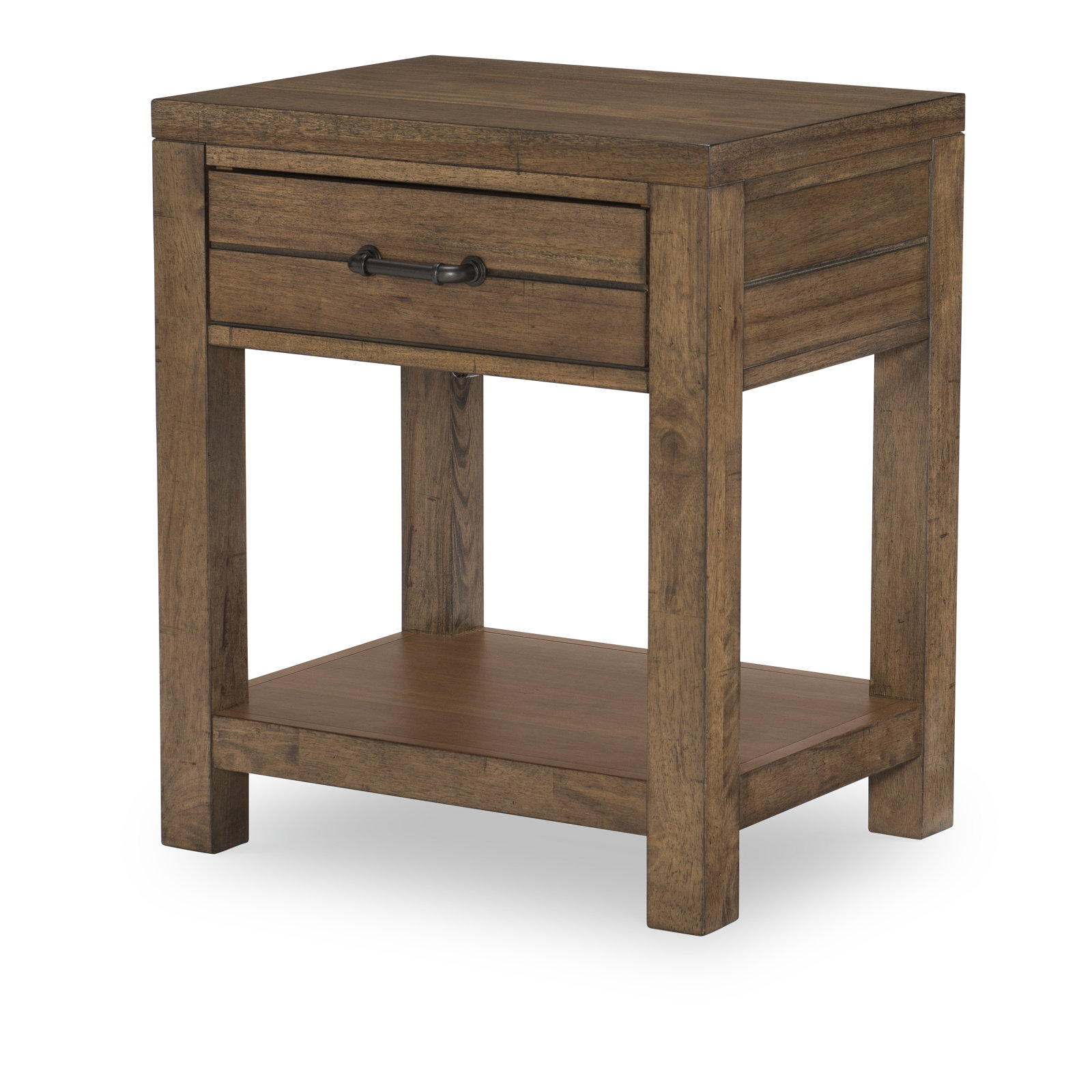 Tyson 1 - Drawer Solid Wood Night Stand, Tree House Brown