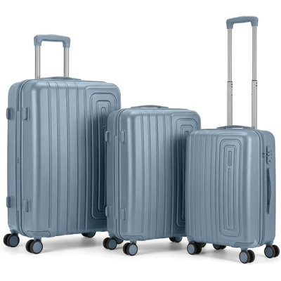 3 PCS SPEEDY SUITCASE SET LIGHT BLUE