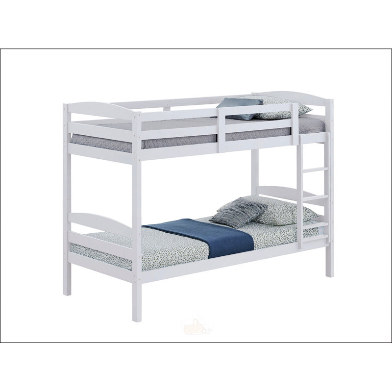 Twin Over Twin Transitional Bunk Bed, White