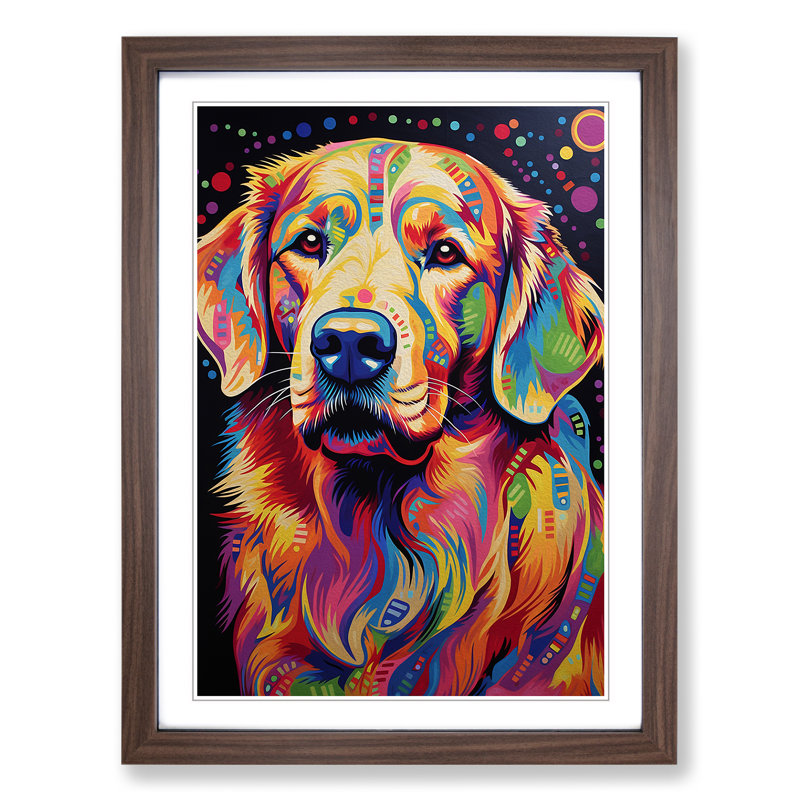 Golden Retriever Op - Framed Print