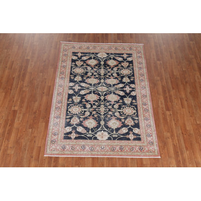 Floral Sultanabad Ziegler Turkish Rug 5x7