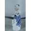 Figurine en porcelaine avec chapeau et fleur de style rétro NIFao 5 po x 4 po x H 12 po