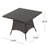 CORSICA SQ DINING TABLE