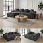 Modern Oversized 262cm Boneless Corner Sofa L-Shaped Corduroy Sofa With Storage Pockets-879638392-879638394