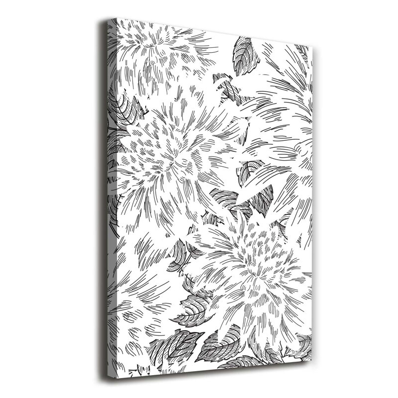 Peonies - Wrapped Canvas Print