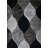 RugGuy Geometric Contemporary Area Rug - Black & Gray Diamond - for Living Room, Dining Room - 5'3" x 7'3" , Shed-Free, Easy to Clean-625246084-635325442