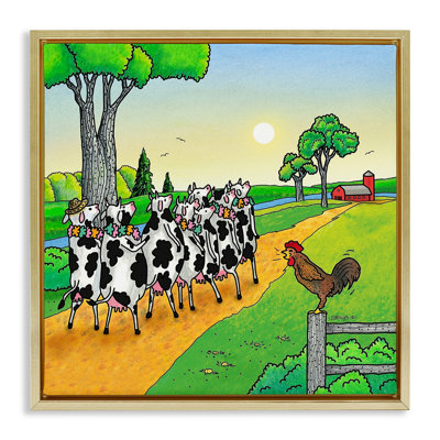 Cadre flottant «Funny Cows Come Home», conception par Roger Straub