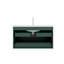 Bathroom Vanity With Sink, Modern Wall-Mounted Floating Bathroom Storage Cabinet With 2 Drawers, White Ceramic Basin Without Faucet