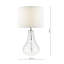 Kristina Table Lamp Glass With Shade-100547542