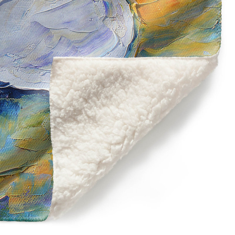 Couverture sherpa doux bonhomme de neige, l 68 po x L 80 po