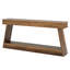 Table de canapé à deux niveaux, console de hall d'entrée polyvalente avec panneau de fibres à densité moyenne durable et style campagnard rustique-874507609