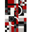 Tapis rouge / noir Cossey
