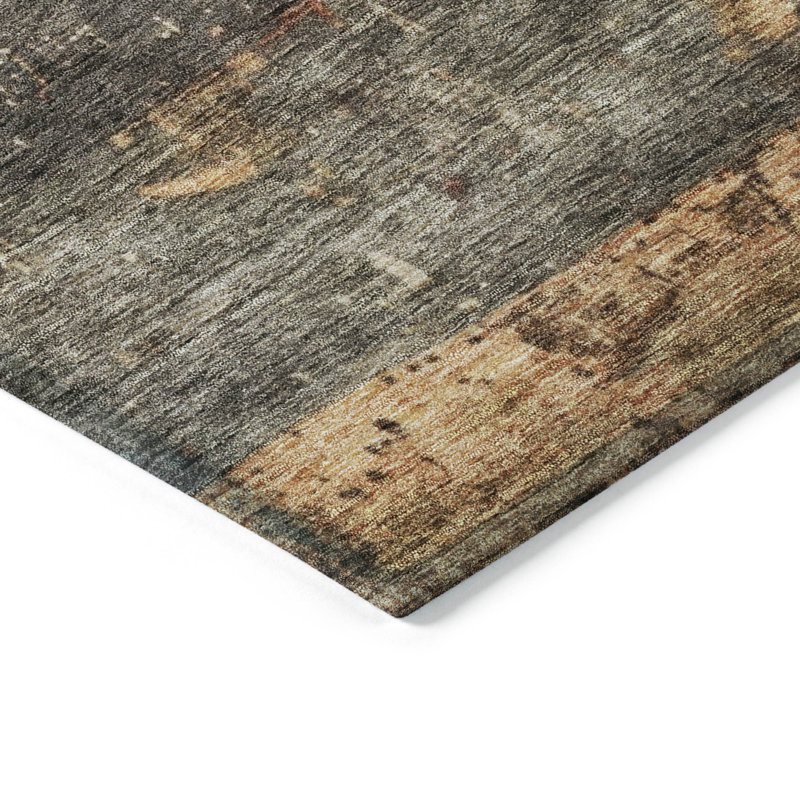 Machine Washable Indoor/Outdoor Cicel ACN1198 Fern Rug, Rectangle 2'6" x 3'10"