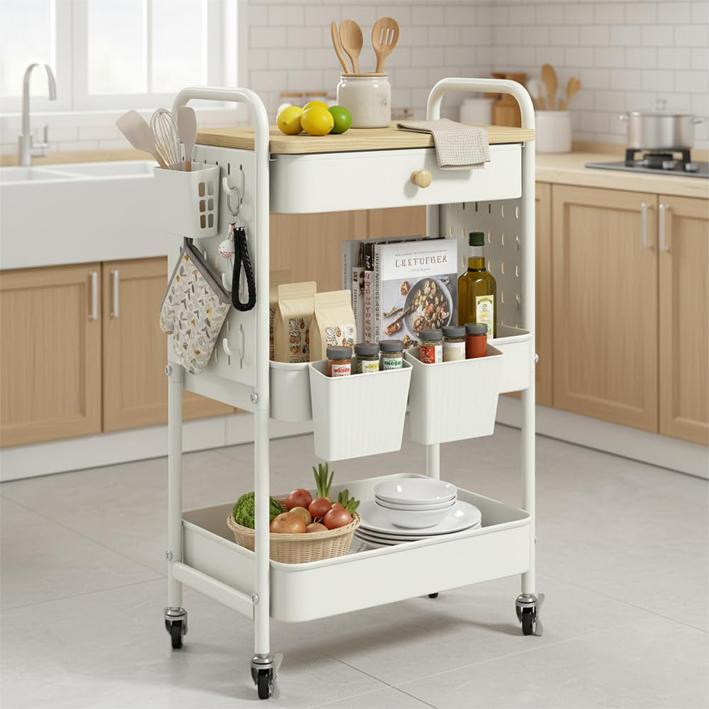 72cm H x 43cm W Book Cart