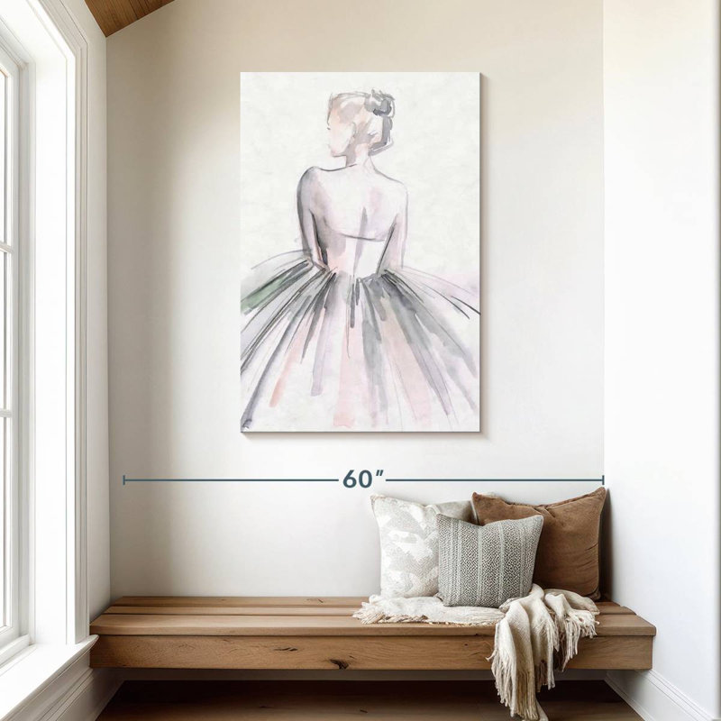 Ballerine Enn Watercolor I, H 45 po x l 30 po