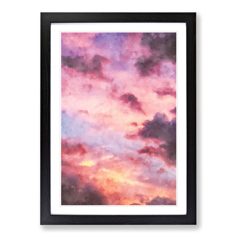 The Beauty of the Clouds - Picture Frame Painting, Black Framed, 36cm H x 27cm W x 2cm D