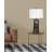 1-Light Oil Bronze Polyresin Table Lamp With A Shade