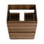 Double Drawer Freestanding Bathroom Vanity - Brown 24" Drawer, American Design,