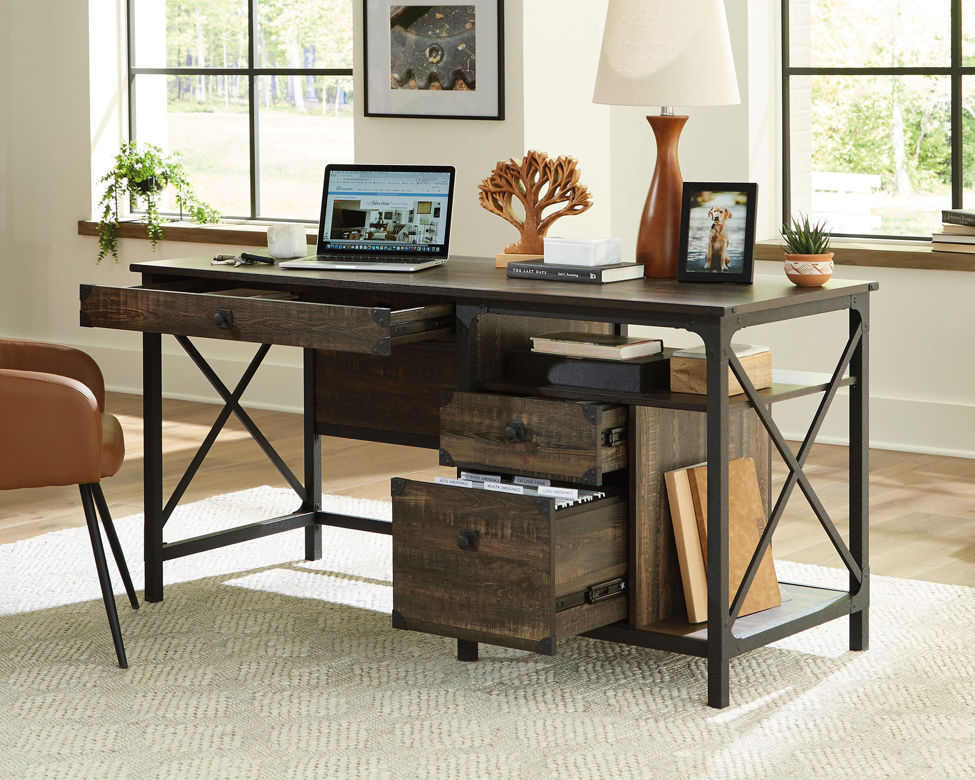 Crafters and Weavers Steel River Computer Desk | Wayfair