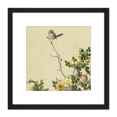 Canary Rose Bird by Baldassare Castiglione - Single Picture Frame Painting