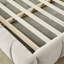 Très grand cadre de lit très grand avec tissu épais beige, tête de lit, lit plateforme, sans sommier, style moderne et relaxant-130093311