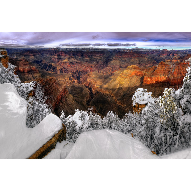 Snowy Grand Canyon VII by David Drost - Wrapped Canvas Print, 30cm H x 46cm W x 3.8cm D