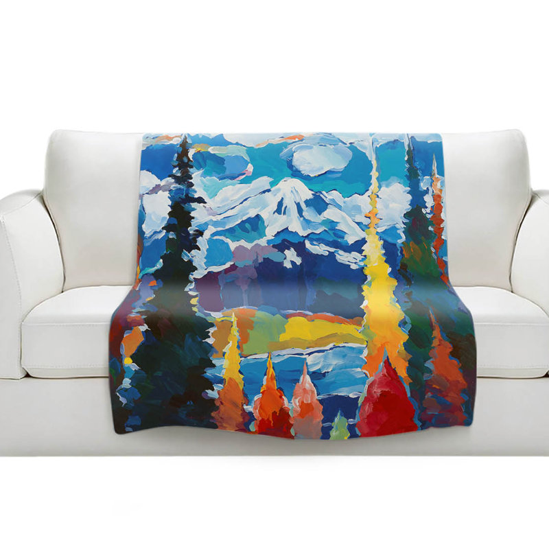 Couverture en sherpa doux gem mountain, l 68 po x L 80 po