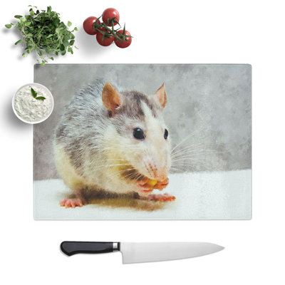 Rat Painting Chopping Board