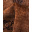 Tapis brun en laine noué à la main Carreon 6 pi 7 po x 9 pi 10 po Carreon