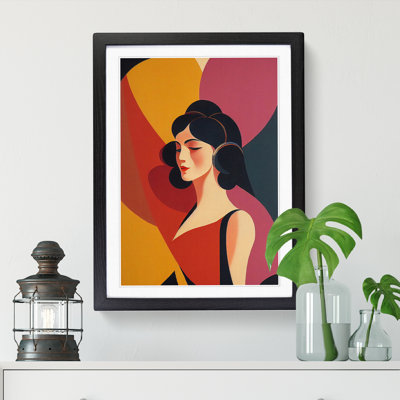 Deco Portrait Woman Vol.5 - Single Picture Frame Print