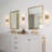 2-Light Ribbed Glass Wall Sconce