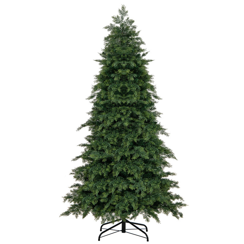 Arbre de Noël artificiel The Holiday Aisle avec embouts en PVC 1019 et support en métal, 6', Non pré-éclairé