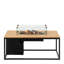 Himanshu Rectangle Aluminium Propane Smokeless Fire Pit Table-625503668