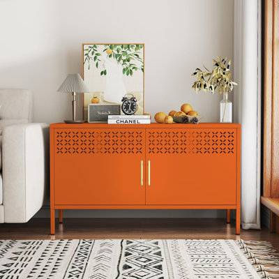 Metal Accent Storage Cabinet with Adjustable Shelf for Home,Office,Dining/Living Room
