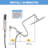 All Metal 10 Inch Shower Head With Handheld Spray Combo, Built-in Mode 3-way Diverter-110812473