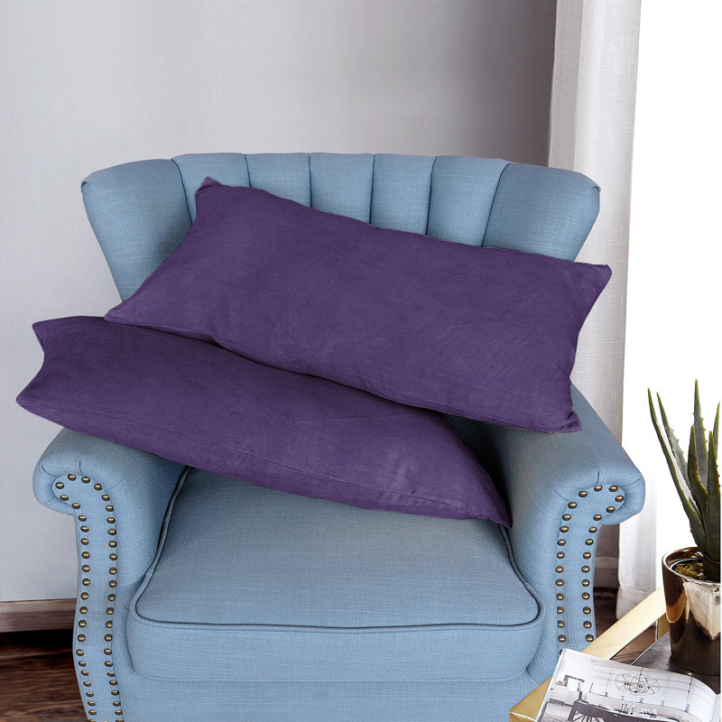 Cotton Corduroy Pillow Cover, Imperial Purple
