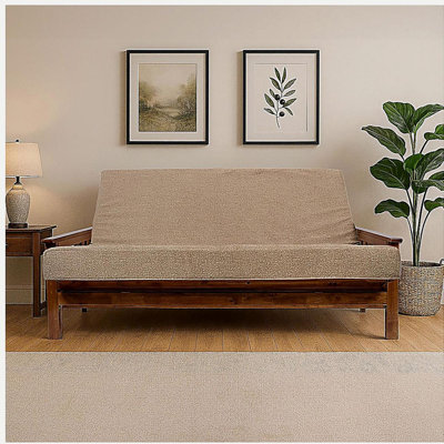 Memory Foam Infused Futon Mattress Full XL – Washable Removable Cover, Heavy-Duty Zipper, Thick Foldable Sofa Bed Cushion for Guest Room, Apartment, Dorm (Frame NOT Included)