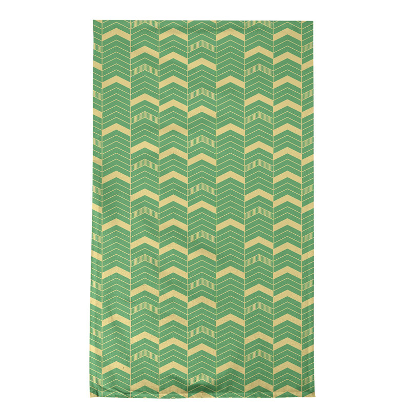 Stephenie Tea Towel Kitchen Towel, Green/Yellow, Poly Twill