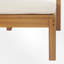 Chaise longue d'extérieur en bois massif avec coussin-1061721371