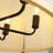 6-light Dimmable Drum Chandelier With White Cotton Shades