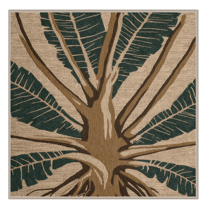  Tapis lavable Taro, Carré 5 pi