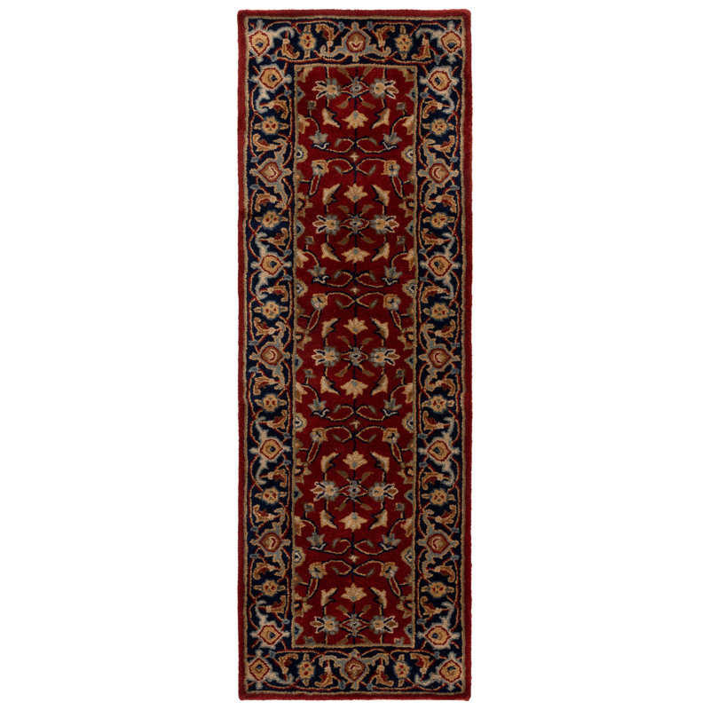 Badham Hand Tufted Wool Floral Rug, Runner 2'3" x 7'