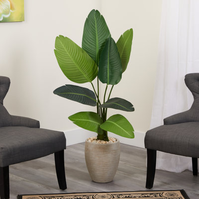 50 " H Faux Banana Leaf Tree
