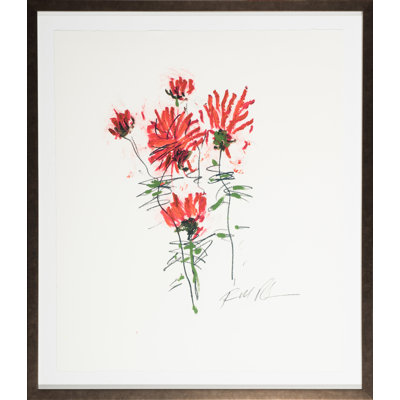 Red Mums - Flower 1 Framed Print