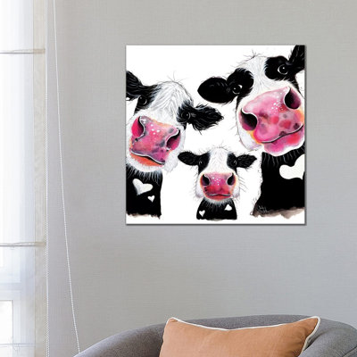 The Nosey Family II by Shirley Macarthur - Wrapped Canvas Gallery-Wrapped Canvas Giclée