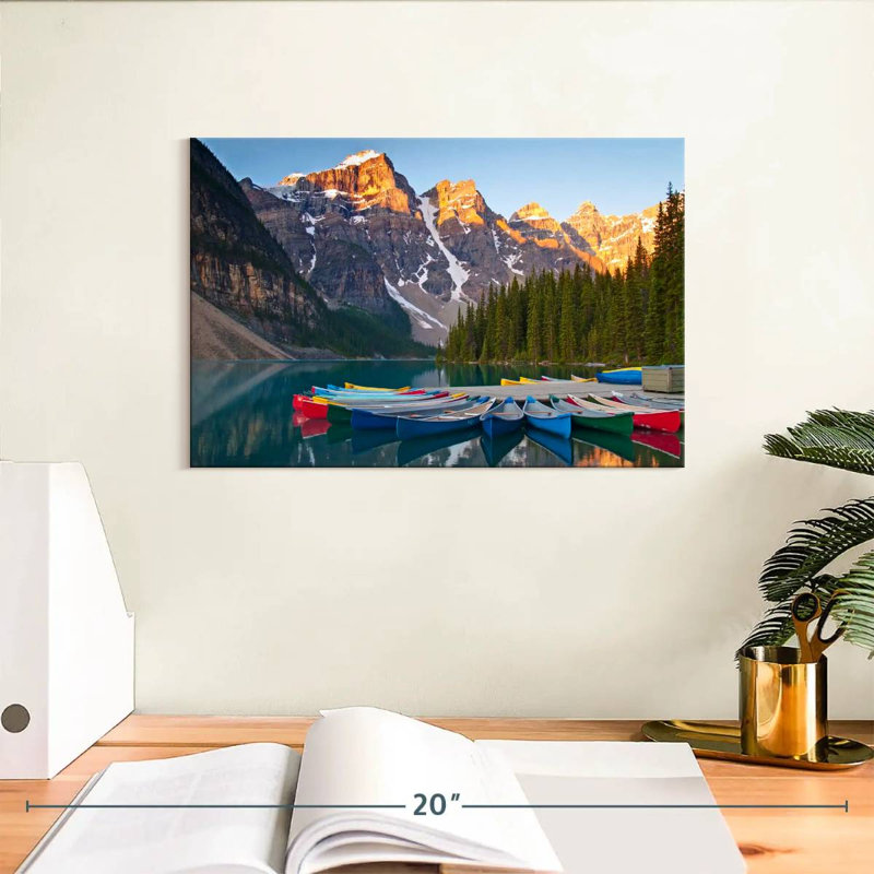 Canots Senne dans le parc national Banff, H 8 po x l 12 po